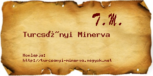 Turcsányi Minerva névjegykártya